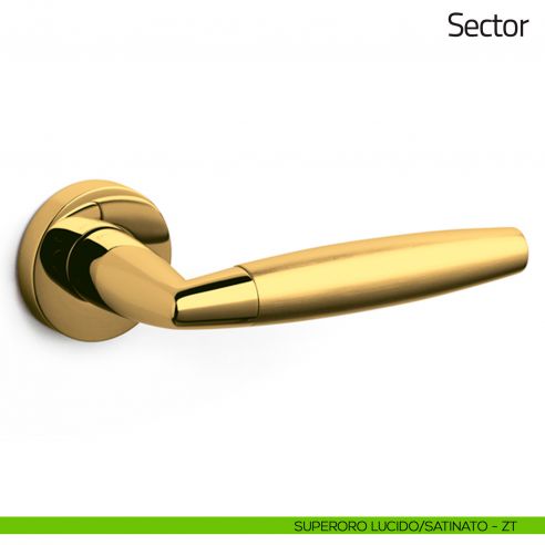 Maniglia per porta Sector Olivari superoro lucido/satinato