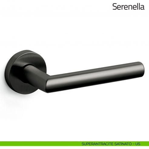 Maniglia per porta Serenella Olivari superantracite satinato