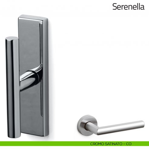 Maniglia per finestra cremonese Serenella Olivari cromo satinato