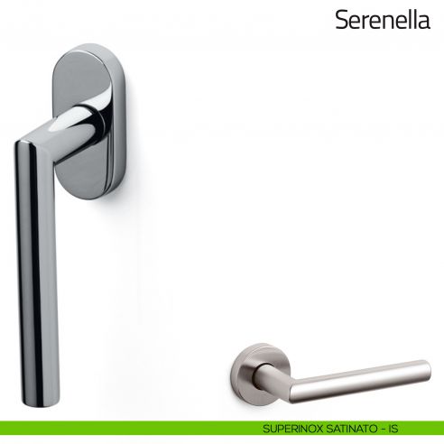 Maniglia per finestra martellina DK Serenella Olivari superinox satinato