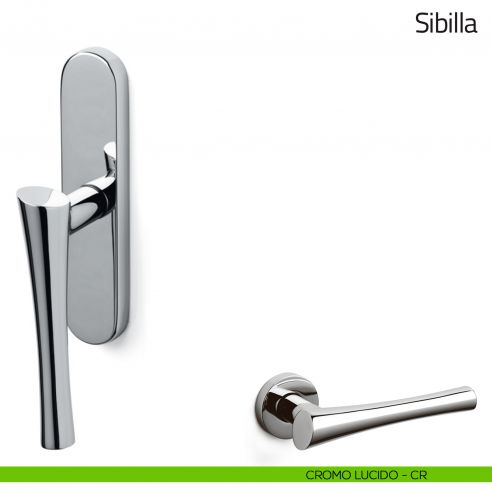Maniglia per finestra cremonese Sibilla Olivari cromo lucido