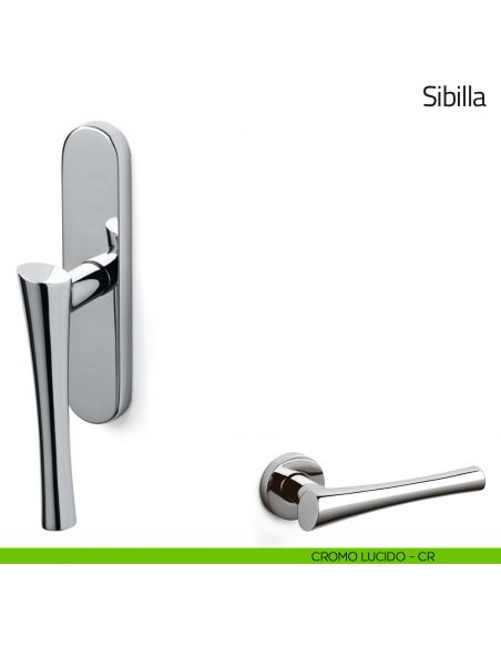 Maniglia per finestra cremonese Sibilla Olivari cromo lucido