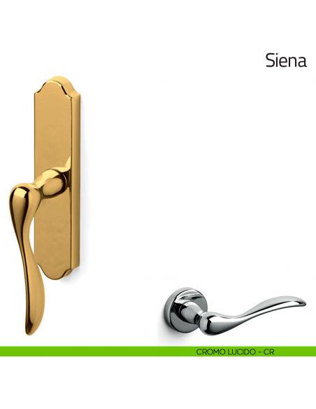 Maniglia per finestra cremonese Siena Olivari cromo lucido