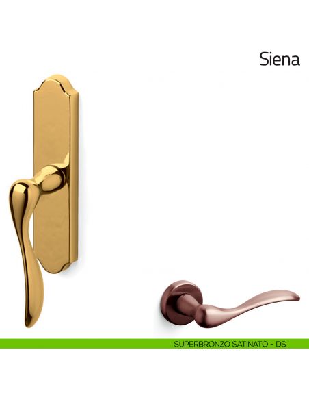 Maniglia per finestra cremonese Siena Olivari superbronzo satinato