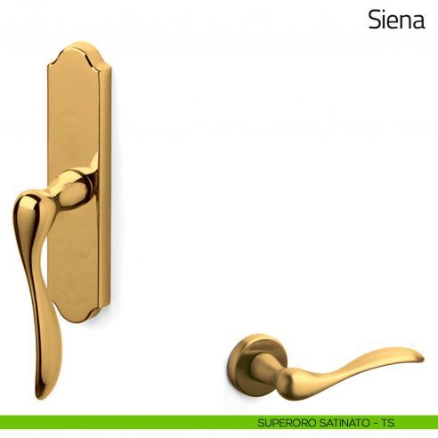 Maniglia per finestra cremonese Siena Olivari superoro satinato