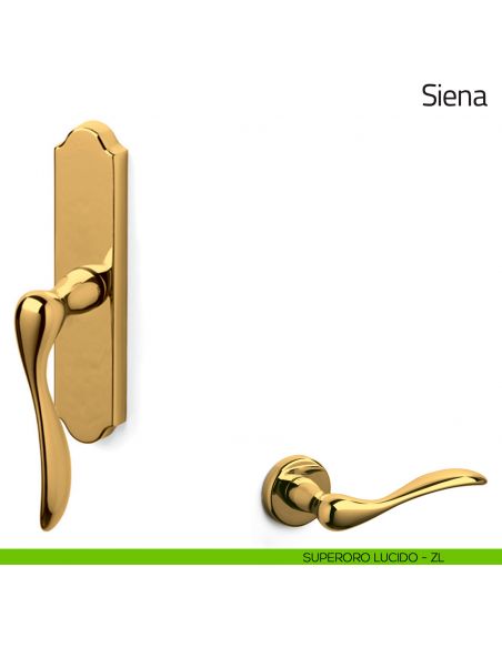 Maniglia per finestra cremonese Siena Olivari superoro lucido