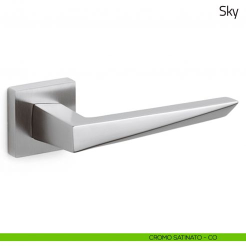 Maniglia per porta Sky Olivari cromo satinato