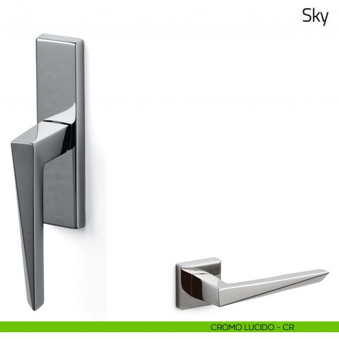 Maniglia per finestra cremonese Sky Olivari cromo lucido