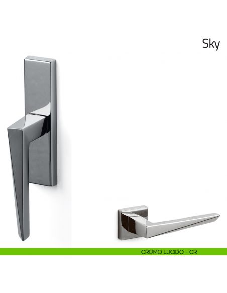 Maniglia per finestra cremonese Sky Olivari cromo lucido