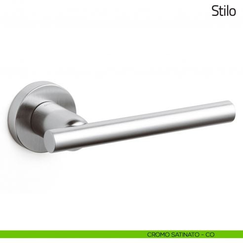 Maniglia per porta Stilo Olivari cromo satinato