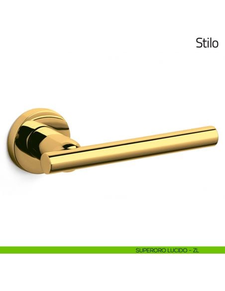 Maniglia per porta Stilo Olivari superoro lucido