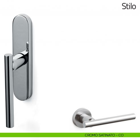 Maniglia per finestra cremonese Stilo Olivari cromo satinato
