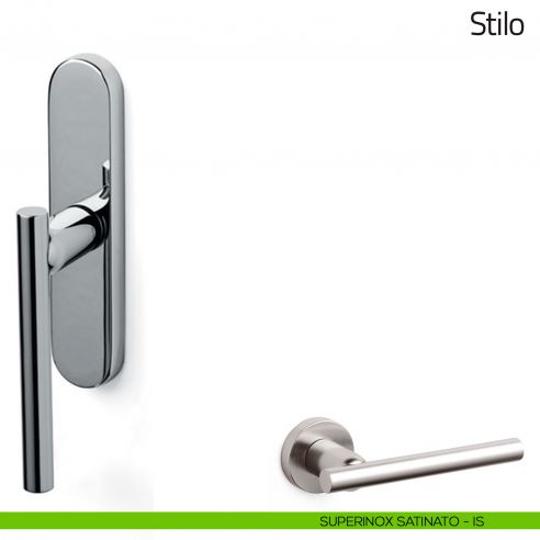 Maniglia per finestra cremonese Stilo Olivari superinox satinato