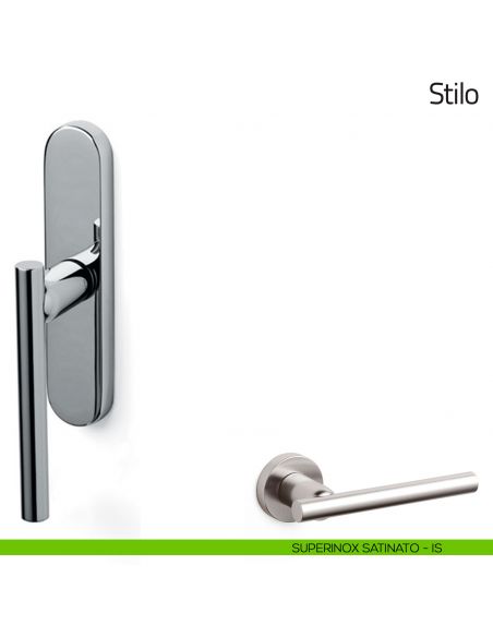 Maniglia per finestra cremonese Stilo Olivari superinox satinato