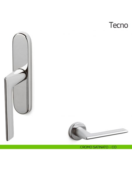 Maniglia per finestra cremonese Tecno Olivari cromo satinato
