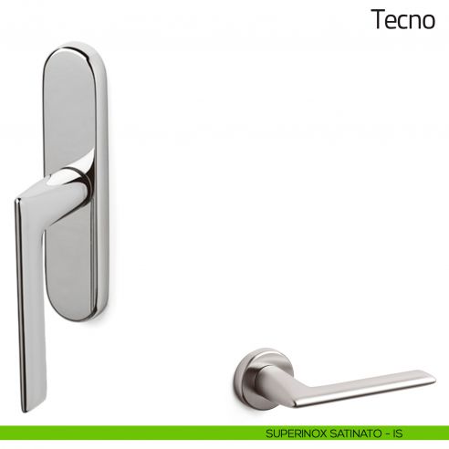 Maniglia per finestra cremonese Tecno Olivari superinox satinato