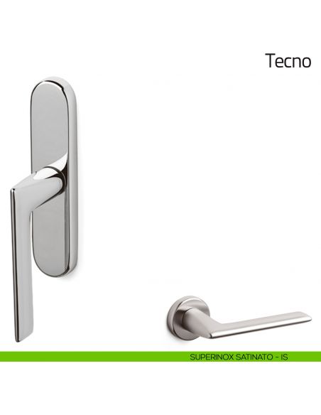 Maniglia per finestra cremonese Tecno Olivari superinox satinato