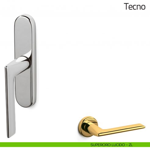 Maniglia per finestra cremonese Tecno Olivari superoro lucido