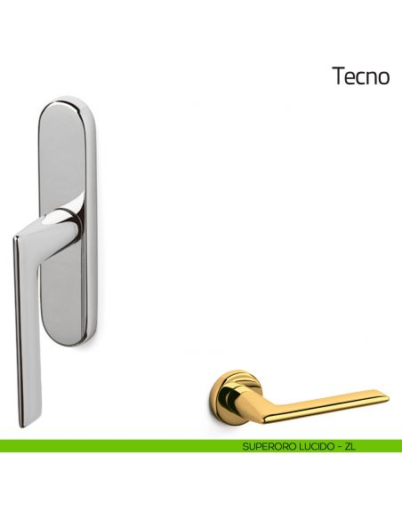 Maniglia per finestra cremonese Tecno Olivari superoro lucido