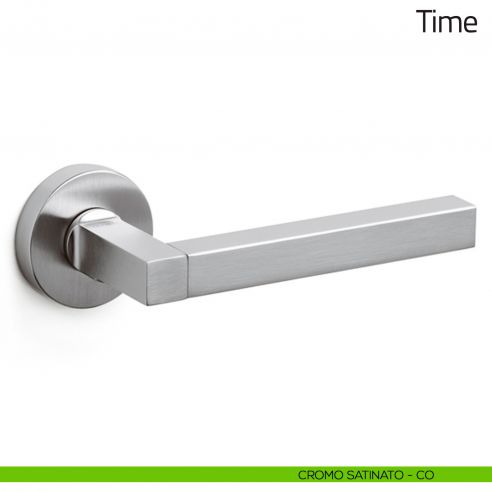 Maniglia per porta Time Olivari cromo satinato