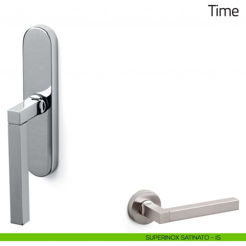 Maniglia per finestra cremonese Time Olivari superinox satinato