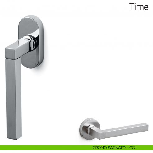 Maniglia per finestra martellina DK Time Olivari cromo satinato
