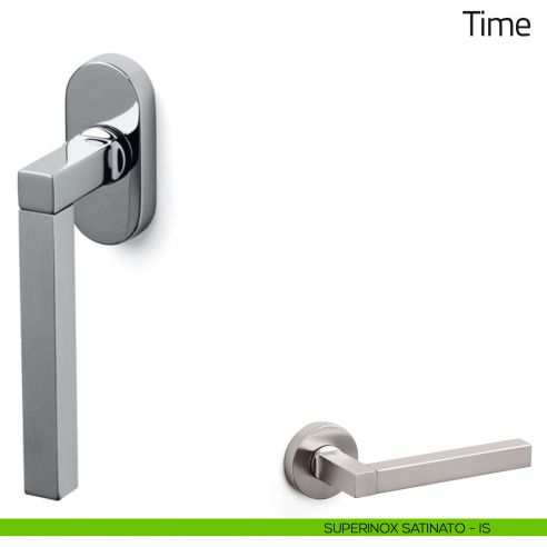 Maniglia per finestra martellina DK Time Olivari superinox satinato