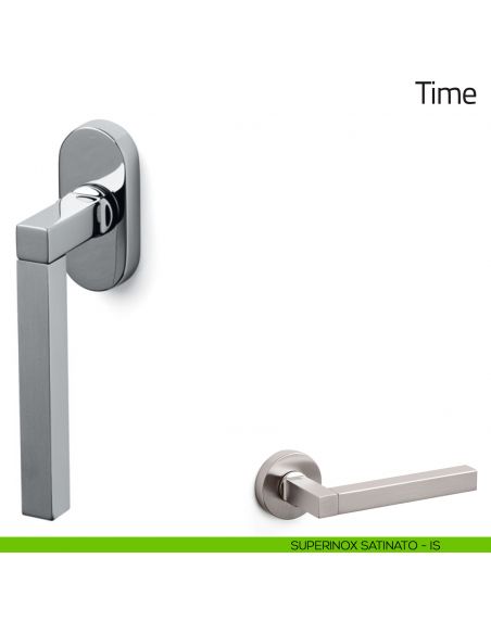 Maniglia per finestra martellina DK Time Olivari superinox satinato