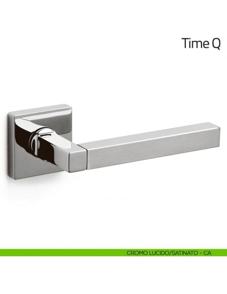 Maniglia per porta Time Q Olivari cromo lucido/satinato