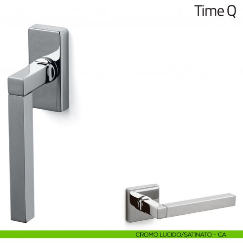 Maniglia per finestra martellina DK Time Q Olivari cromo lucido/satinato