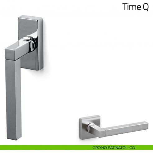 Maniglia per finestra martellina DK Time Q Olivari cromo satinato