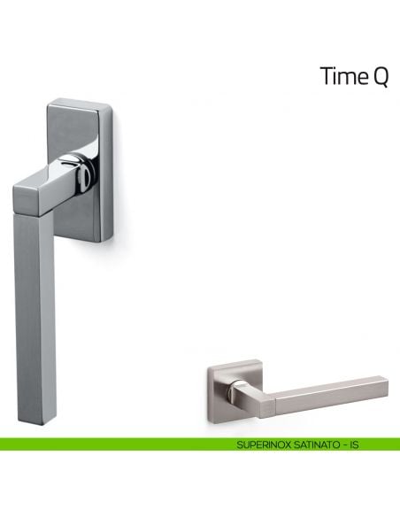 Maniglia per finestra martellina DK Time Q Olivari superinox satinato