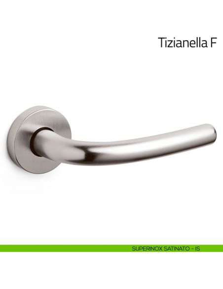 Maniglia per porta Tizianella F Olivari superinox satinato