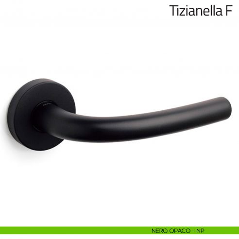 Maniglia per porta Tizianella F Olivari nero opaco
