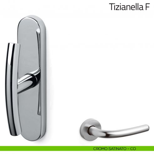 Maniglia per finestra cremonese Tizianella F Olivari cromo satinato