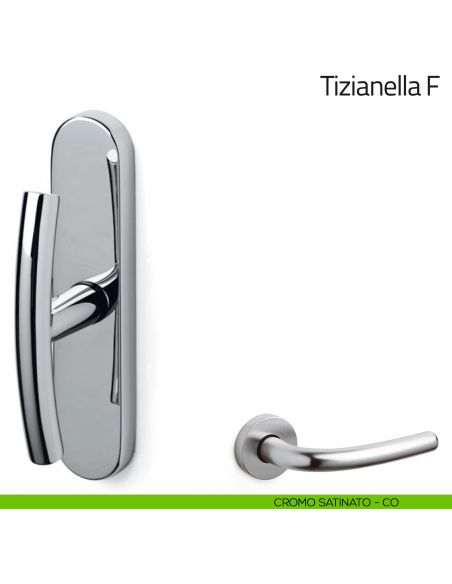Maniglia per finestra cremonese Tizianella F Olivari cromo satinato