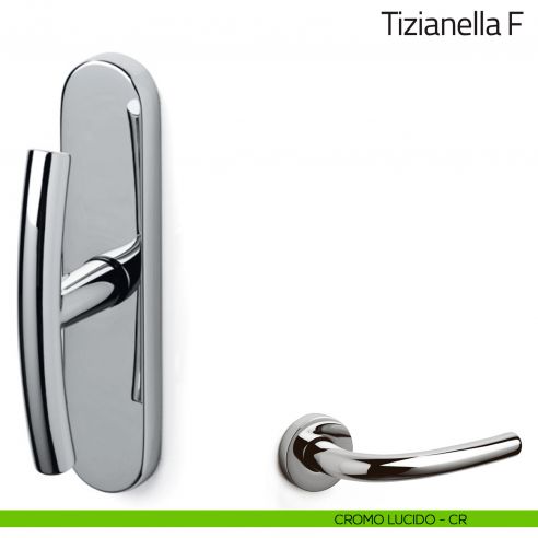 Maniglia per finestra cremonese Tizianella F Olivari cromo lucido