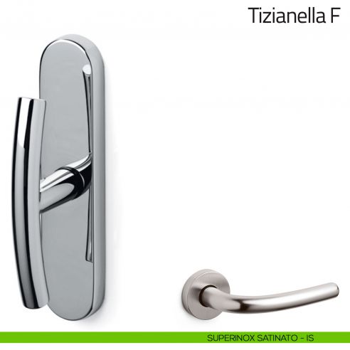Maniglia per finestra cremonese Tizianella F Olivari superinox satinato