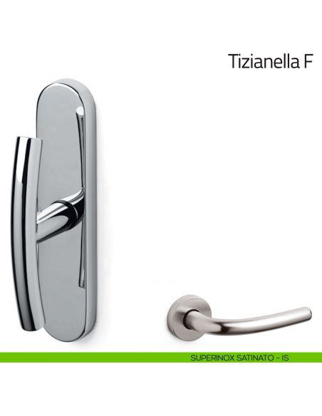 Maniglia per finestra cremonese Tizianella F Olivari superinox satinato