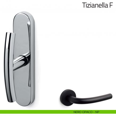 Maniglia per finestra cremonese Tizianella F Olivari nero opaco
