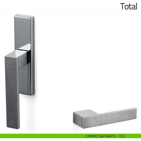 Maniglia per finestra cremonese Total Olivari cromo satinato