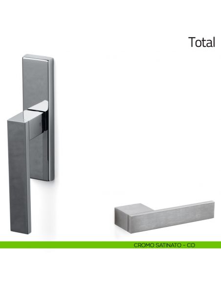 Maniglia per finestra cremonese Total Olivari cromo satinato
