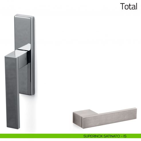 Maniglia per finestra cremonese Total Olivari superinox satinato