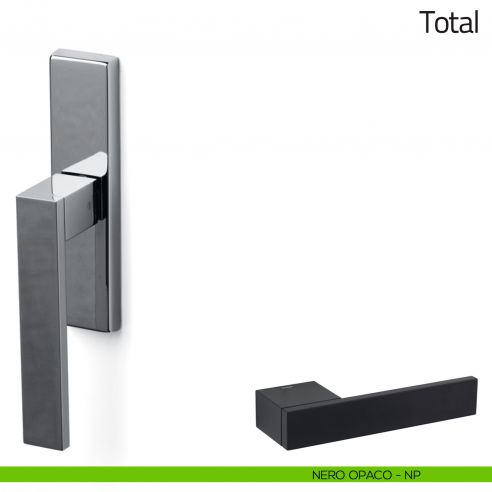 Maniglia per finestra cremonese Total Olivari nero opaco