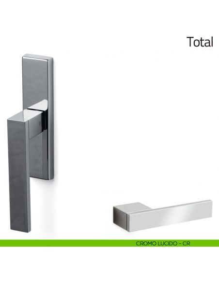 Maniglia per finestra cremonese Total Olivari cromo lucido
