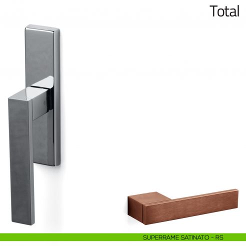 Maniglia per finestra cremonese Total Olivari superrame satinato