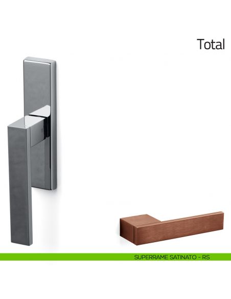 Maniglia per finestra cremonese Total Olivari superrame satinato