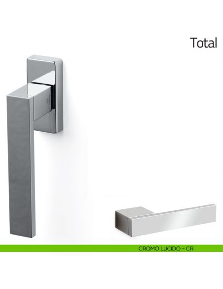 Maniglia per finestra martellina DK Total Olivari cromo lucido