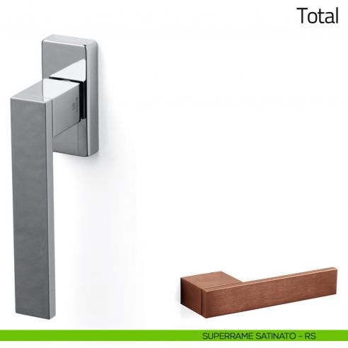 Maniglia per finestra martellina DK Total Olivari superrame satinato