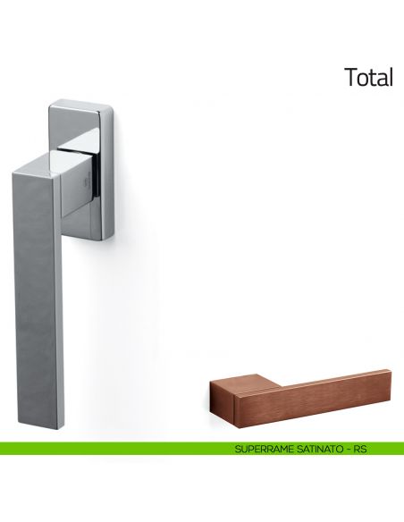 Maniglia per finestra martellina DK Total Olivari superrame satinato